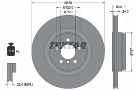 Тормозной диск-TEXTAR-92270003-3