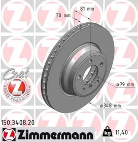 Тормозной диск ZIMMERMANN 150.3408.20-ZIMMERMANN-150340820-1