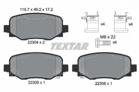 Комплект тормозных колодок-TEXTAR-2230401-8