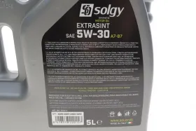 Олива моторна EXTRASINT SAE 5W-30 A7-B7 (5 L)-SOLGY-504016-1