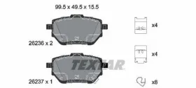 Комплект гальмівних колодок-TEXTAR-2623601-5