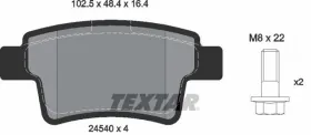 Комплект тормозных колодок, дисковый тормоз-TEXTAR-2454001-1