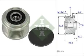 Шкiв генератора-INA-535021910-1