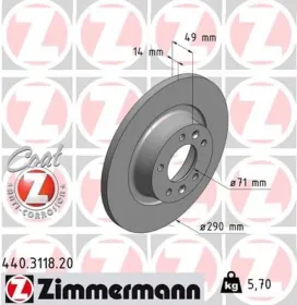 Тормозной диск-ZIMMERMANN-440311820-2