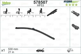 Безкаркасна щітка склоочисника Valeo HydroConnect Front 530мм-VALEO-578507-9