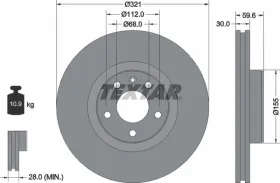 Тормозной диск-TEXTAR-92132305-3