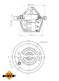 Термостат FORD Fiesta 08- (вир-во NRF)-NRF-725159-1