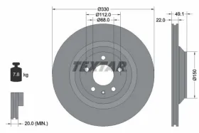 Тормозной диск-TEXTAR-92132603-5