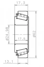 oysko 25x62x17,5 RN       ## typ skrz:PAO        MASTER/LAGUNA/TRAFIC-SNR-EC42229S01H206-2