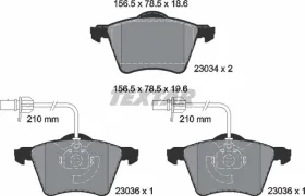 Комплект тормозных колодок, дисковый тормоз-TEXTAR-2303401-4