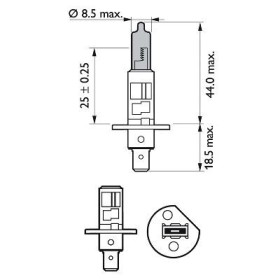 Автолампа галогенова 55W-PHILIPS-12258WVUSM-1