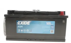 АКБ 6СТ-105 R+ (пт950) (необслуж)(392х175х190) AGM Exide (Start/Stop)-EXIDE-EK1050-3