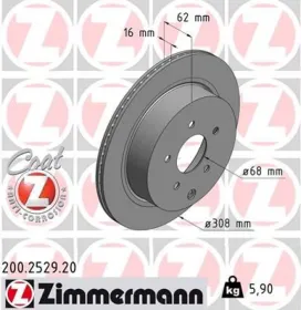 Тормозной диск-ZIMMERMANN-200252920-2