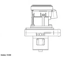 Клапан EGR MB Sprinter 2.2CDI OM646 06--WAHLER-7610D-3