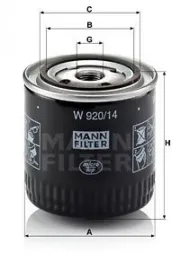 Масляный фильтр MANN-FILTER W 920/14-MANN-FILTER-W92014-3