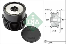 Ременной шкив генератора-INA-535031410-1