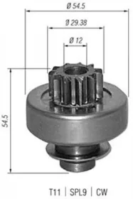 Ведущая шестерня, стартер-MAGNETI MARELLI-940113020347