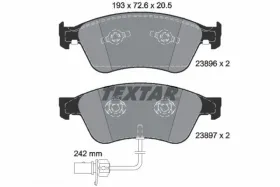 Комплект тормозных колодок, дисковый тормоз-TEXTAR-2389601-6