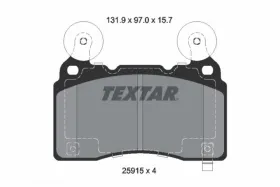 Комплект гальмівних колодок-TEXTAR-2591501-4