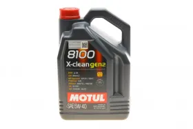 Олива MOTUL 8100 X-CLEAN GEN2 5W-40 5L-MOTUL-854151GEN2