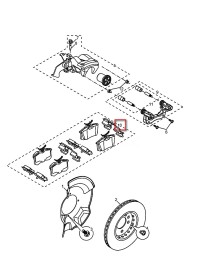 Колодки тормозные задние MG 350, MG5 10030811-MG-10030811-1