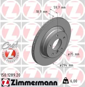 Тормозной диск-ZIMMERMANN-150128920-4