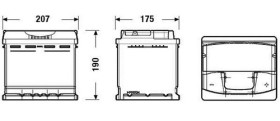 АКБ 6СТ-53 R+ (пт540) (необслуж) Premium Exide-EXIDE-EA530