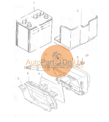 Акумуляторна батарея BYD 3703010-BYD-3703010