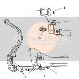 Датчик abs задний правый Brilliance M1, M2 3001218-BRILLIANCE-3001218-1