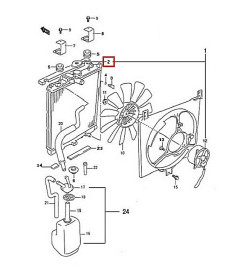 Крышка радиатора охлаждения Changhe Ideal-2-CHANGHE-1792066F01-1