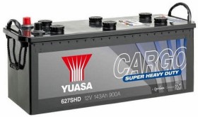 Батарея аккумуляторная Yuasa Cargo Super Heavy Duty 12В 143Ач 900A(EN) L+-YUASA-627SHD