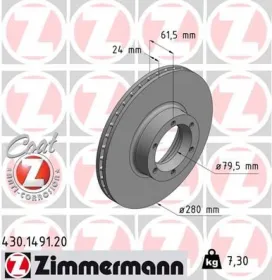 Тормозной диск-ZIMMERMANN-430149120-4