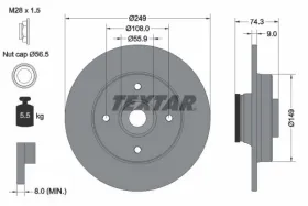 Диск тормозной TEXTAR-TEXTAR-92194103-2