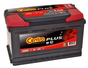 Батарея аккумуляторная Centra Plus 12В 80Ач 640A(EN) R+-CENTRA-CB800