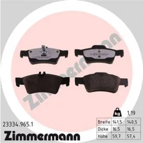 KLOCKI HAMULC. MERCEDES W211 E-KLASA  02-09 TYЈ-ZIMMERMANN-233349651-1