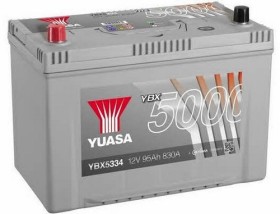 Батарея аккумуляторная Yuasa YBX5000 Silver High Performance SMF 12В 95Ач 830A(EN) L+-YUASA-YBX5334