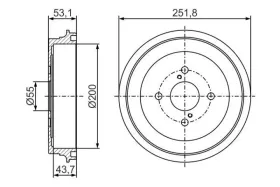 Гальмівний барабан-BOSCH-0986477296-1