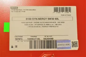 838361/6100 SYN-NERGY SAE 5W30 (60L)/107973-MOTUL-838361-1