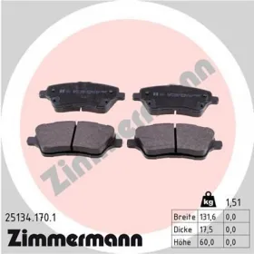 KLOCKI HAMULC. FORD B-MAX  12- PRZУD-ZIMMERMANN-251341701-3