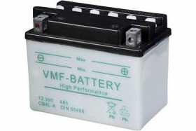 Батарея аккумуляторная VMF 12В 4Ач 45A(EN) R+-VMF-50498