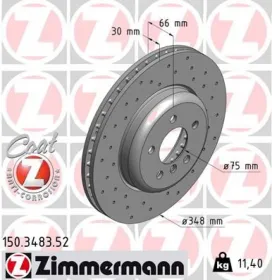 Тормозной диск-ZIMMERMANN-150348352-7