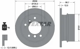 Тормозной диск-TEXTAR-92137503-2