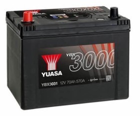 Батарея аккумуляторная Yuasa YBX3000 SMF 12В 70Ач 570A(EN) L+-YUASA-YBX3031-1