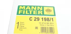 Воздушный фильтр-MANN-FILTER-C291981-3