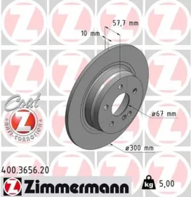 Тормозной диск-ZIMMERMANN-400365620-3