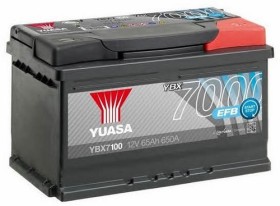 Батарея аккумуляторная Yuasa 12В 65Ач 650A(EN) R+-YUASA-YBX7100