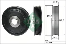 Шків колінчастого вала-INA-544011010-3