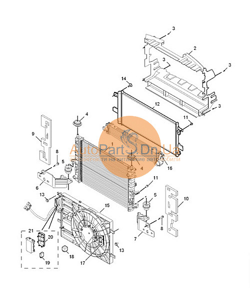 10001382 MG Радіатор кондиціонера MG 10001382