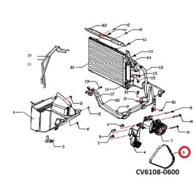 Ремень компрессора кондиционера и ГУРа Chana Benni CV6108-0600-CHANA-CV61080600-1