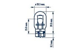 Лампа W21/5W 12V  min10-NARVA-179193000-4